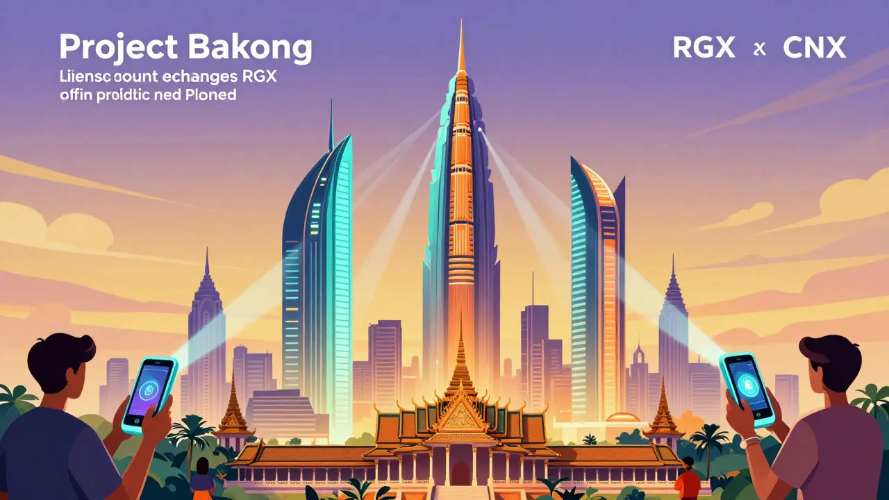 Art Deco scene of citizens using digital payments connected to secure towers