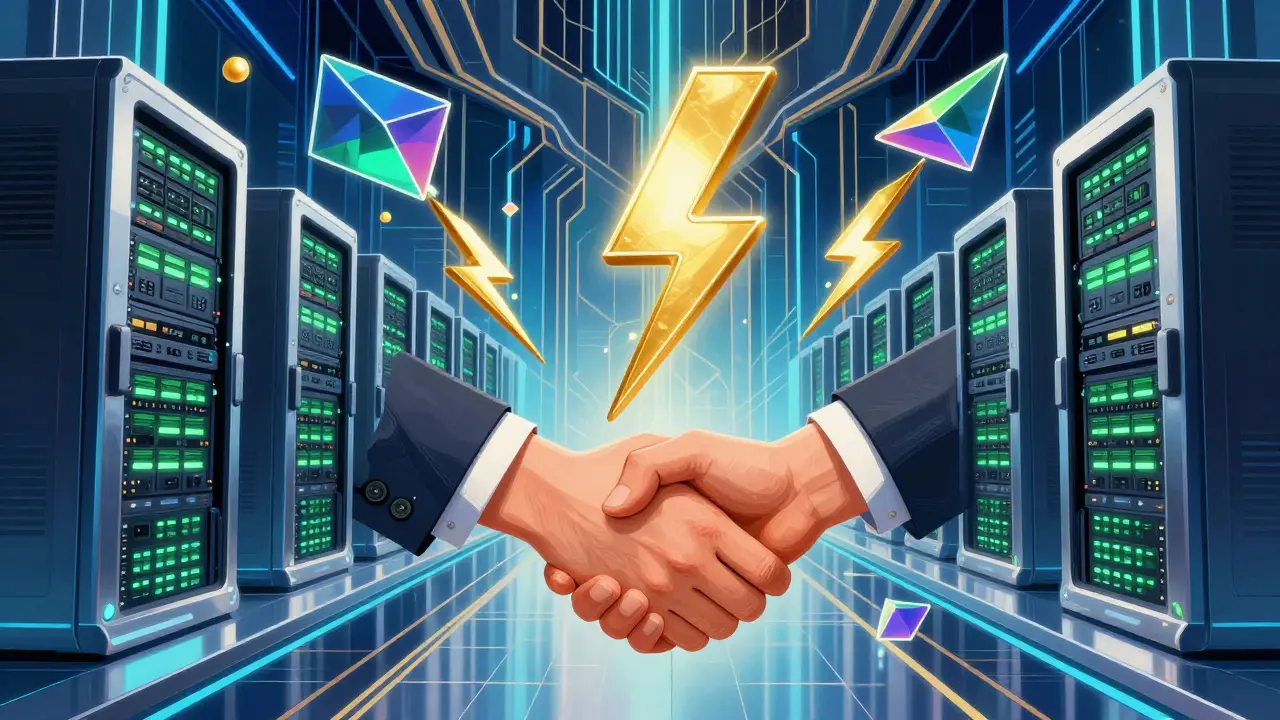 Art Deco style image of fast crypto trading execution