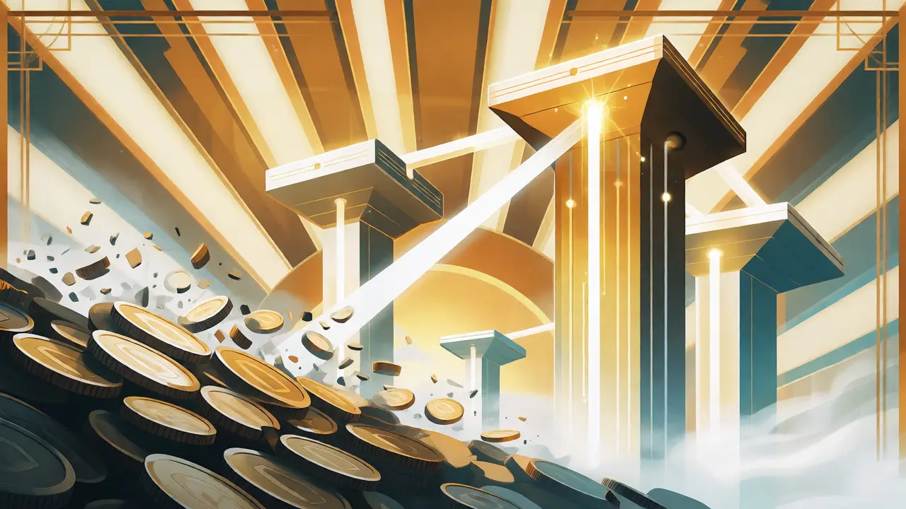 Art Deco artwork showing the shift from wrapped tokens to native cross-chain transfers.