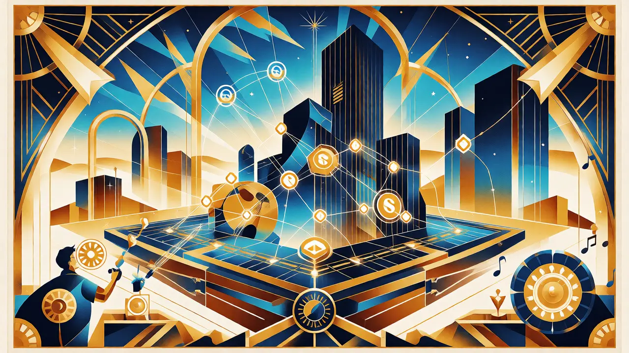 Direct blockchain connection to musician in Art Deco marketplace